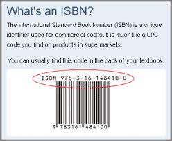 book isbn number writing something